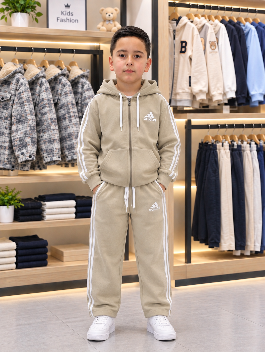 سویشرت و شلوار ورزشی پسرانه مدل adidasسایز ۵۵و۶۰